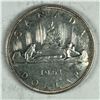 Image 1 : 1961 Queen Elizabeth II Canadian Silver Dollar UNC 10