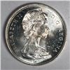 Image 2 : 1966 Queen Elizabeth II Canadian Silver Dollar UNC