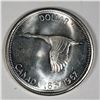 Image 1 : 1967 Queen Elizabeth II Canadian Silver Dollar UNC