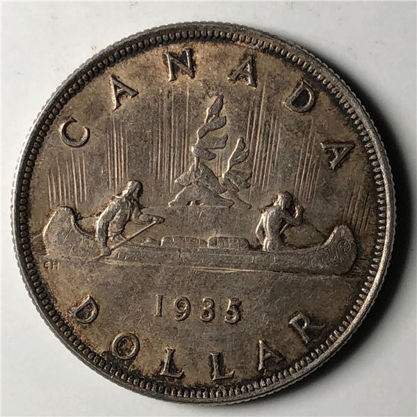 1935 King George V Canadian Silver Dollar