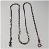 Image 1 : Sterling Silver Braded Chain 16" 3.7g