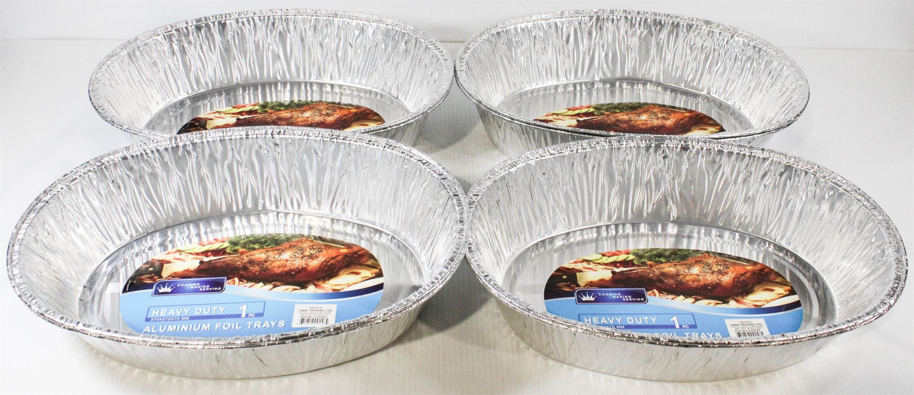 8 HEAVY DUTY ALUMINUM ROASTING PANS