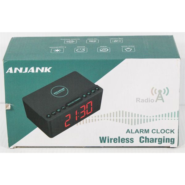 WIRELESS CHARGING ALARM CLOCK