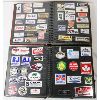 Image 1 : HUNDREDS OF OILFIELD STICKERS - 2 BINDERS