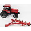 Image 2 : VINTAGE CASE IHC 7130 MFWD TRACTOR W/ 4 BOTTOM PLOW