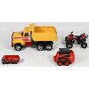 Image 1 : VINTAGE MISC. DIECAST TOYS INCL. LESNEY MINI TRUCK ETC.