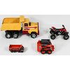 Image 2 : VINTAGE MISC. DIECAST TOYS INCL. LESNEY MINI TRUCK ETC.