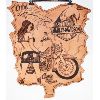 Image 1 : HAND CRAFTED LEATHER HARLEY DAVIDSON WALL HANGING