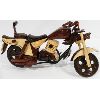 Image 2 : VINTAGE WOODEN HAND CRAFTED MOTORCYCLE