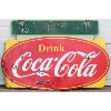 Image 1 : VINTAGE PORCELAIN DOUBLE SIDED COCA COLA SIGN