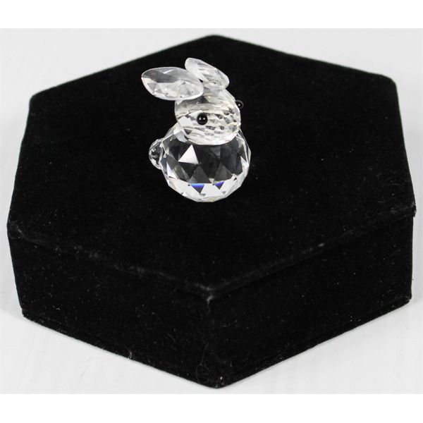 SWAROVSKI CRYSTAL RABBIT FIGURINE
