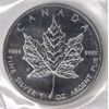 Image 1 : CANADA 1 OZ 9999 FINE SILVER MAPLE LEAF COIN