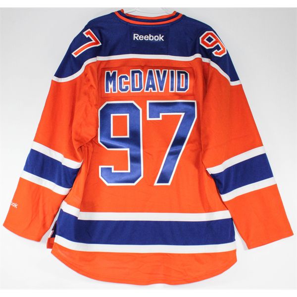 OILERS CONNOR MCDAVID REEBOK JERSEY - SIZE XL