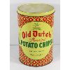 Image 1 : RARE OLD DUTCH POTATO CHIPS TIN - ONE POUND