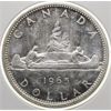 Image 1 : 1965 CANADIAN SILVER 1 DOLLAR COIN
