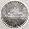 Image 1 : 1965 CANADIAN SILVER 1 DOLLAR COIN