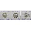 Image 1 : THREE 1967 SILVER CANADIAN 25 CENT COINS