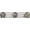 Image 2 : THREE 1967 SILVER CANADIAN 25 CENT COINS