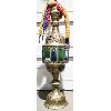 Image 2 : HUGE!! TURKISH LAMP STYLE BRASS HOOKAH - APPROX 8' H