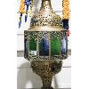 Image 3 : HUGE!! TURKISH LAMP STYLE BRASS HOOKAH - APPROX 8' H