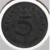 Image 2 : 1941 WW2 GERMANY 5 PFENNIS COIN