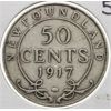 Image 1 : 1917 NEWFOUNDLAND SILVER 50 CENT COIN