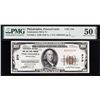 1929 $100 Low Serial Philadelphia PA National PMG 50EPQ