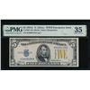 1934A $5 N Africa Silver Certificate PMG 35