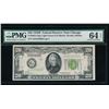 1928B $20 Chicago FRN PMG 64EPQ