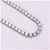 Image 2 : Plated Rhodium 36.00ctw White E-F Fire Moissanite Necklace