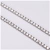 Image 3 : Plated Rhodium 36.00ctw White E-F Fire Moissanite Necklace