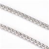 Image 4 : Plated Rhodium 36.00ctw White E-F Fire Moissanite Necklace