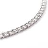 Image 6 : Plated Rhodium 36.00ctw White E-F Fire Moissanite Necklace