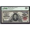 1891 $20 Silver Certificate PMG 20