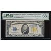 1934A $10 N Africa Silver Certificate PMG 63EPQ