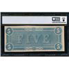 Image 2 : 1864 $5 T-69 Confederate PCGS 58
