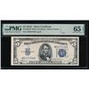 Image 1 : 1934C $5 Silver Certificate PMG 65EPQ