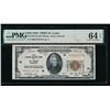 1929 $20 St Louis FRBN PMG 64EPQ