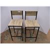 Image 1 : *2X the Bid Price- (2) Bar Chairs (38" Tall)
