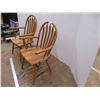 Image 4 : *2X the Bid Price- (2) Wooden Captain Chairs