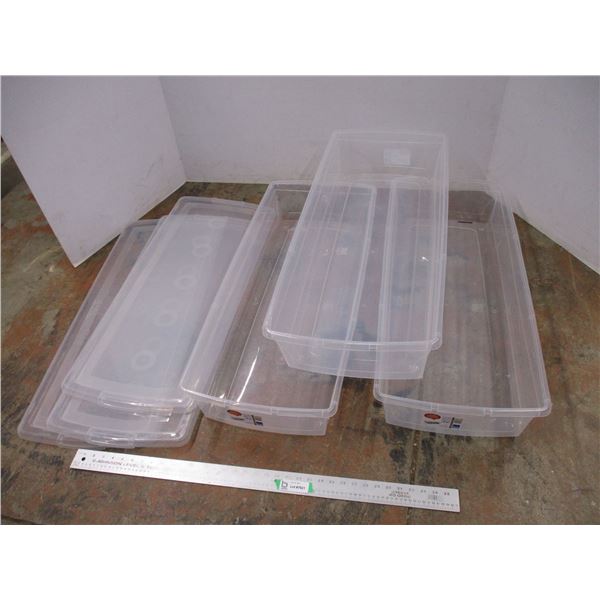 *3X the Bid Price (3) Plastic Totes (35" Long)
