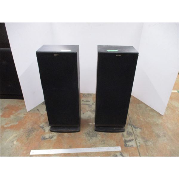 *2X the Bid Price- Sony 3-Way Speakers ( 36.5" Tall)