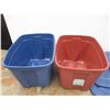 Image 2 : *(2) Totes w/ 4-Lids