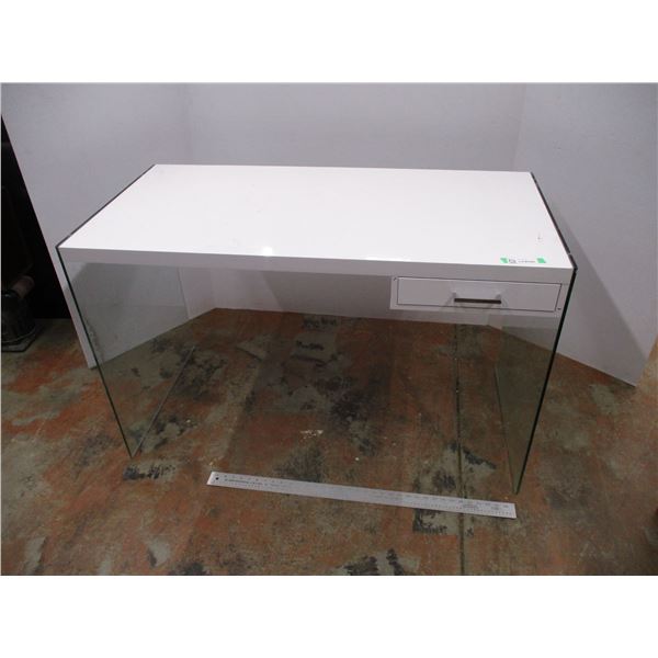 *Modern Desk w/ Glass Sides (48x23x30)