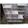Image 2 : *(2) Stair Shaped Cube Shelves, 4-Shelf Storage Unit + Wire Racking and Plastic Bin Storage