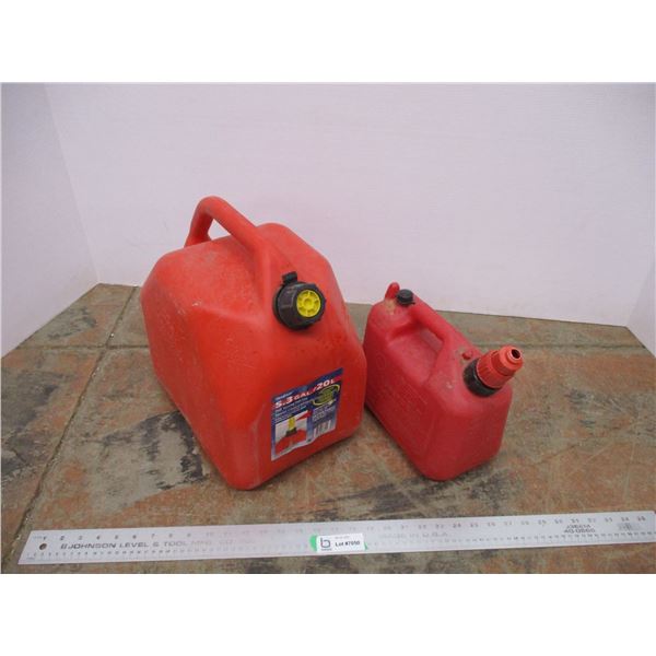 * (2) Gas Cans