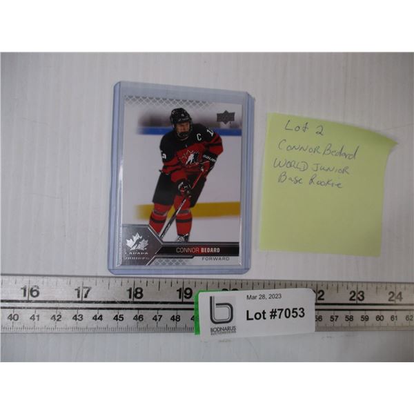 Connor Bedard Upper Deck World Junior 2022 Card