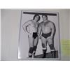 Image 2 : Black and White 8x10 Poster of Brett Hart and Jim "the Anvil" Neidhart in Sleeve