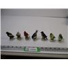 Image 1 : (7) Fender Leaf Tea Bird Figures (Some Damage)