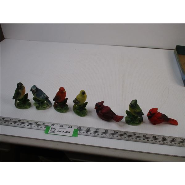 (7) Porcelain Bird Figurines (Some Damage)